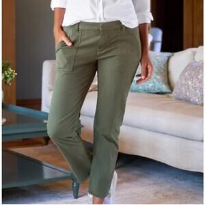 Frank & Eileen Blackstone Utility Pant Army Green size 2